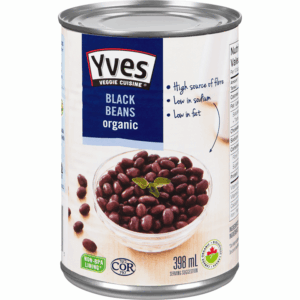 Beans, Black, Canned, Yves, Organic (398g)