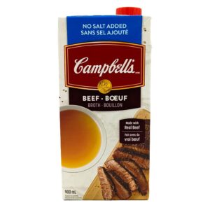 Broth, Beef, No Salt Added, Campbell's (900mL)