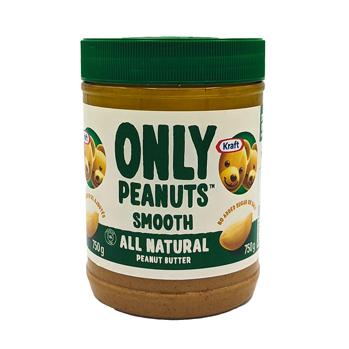 Kraft Peanut Butter All Natural Smooth 4 Jars 750g Each Canadian Made for  sale online