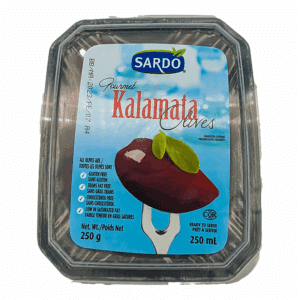 Olives, Kalamata, Sardo (250mL)