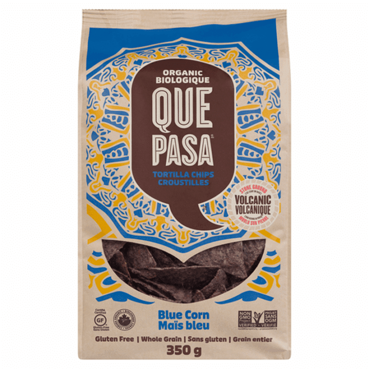 Tortilla Chips, Blue Corn, Que Pasa, Organic (350g)