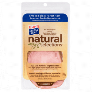 Ham, Smoked Black Forest, Maple Leaf Natural Selections (175g)