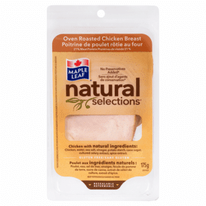 Chicken, Oven Roasted, Maple Leaf Natural Selections (175g)