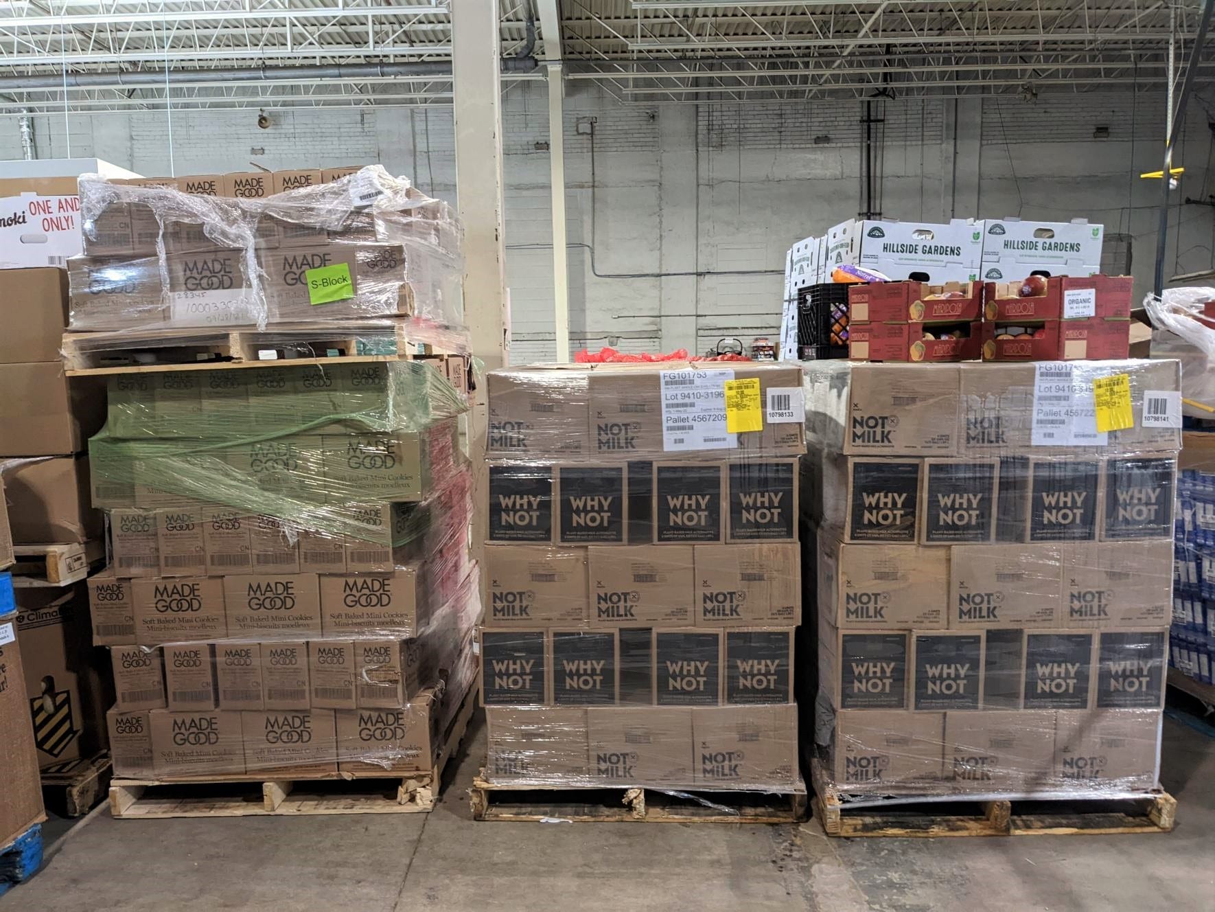 Large food donations from Second Harvest enter our community