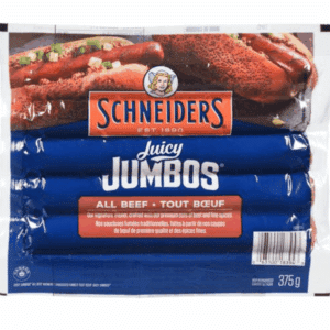 Wieners, Beef, Juicy Jumbo, Schneiders (375g)