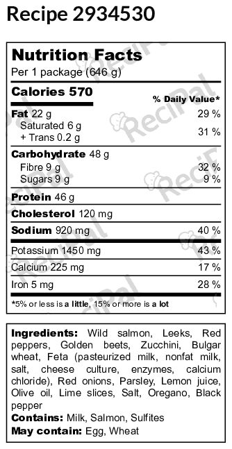 Wild Salmon and Bulgur Wheat - Image 2